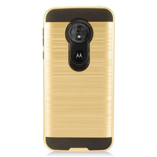 Wholesale Moto G6 Play / Moto G6 Forge (MOTO G Play 6th Gen) Armor Hybrid Case (Gold)